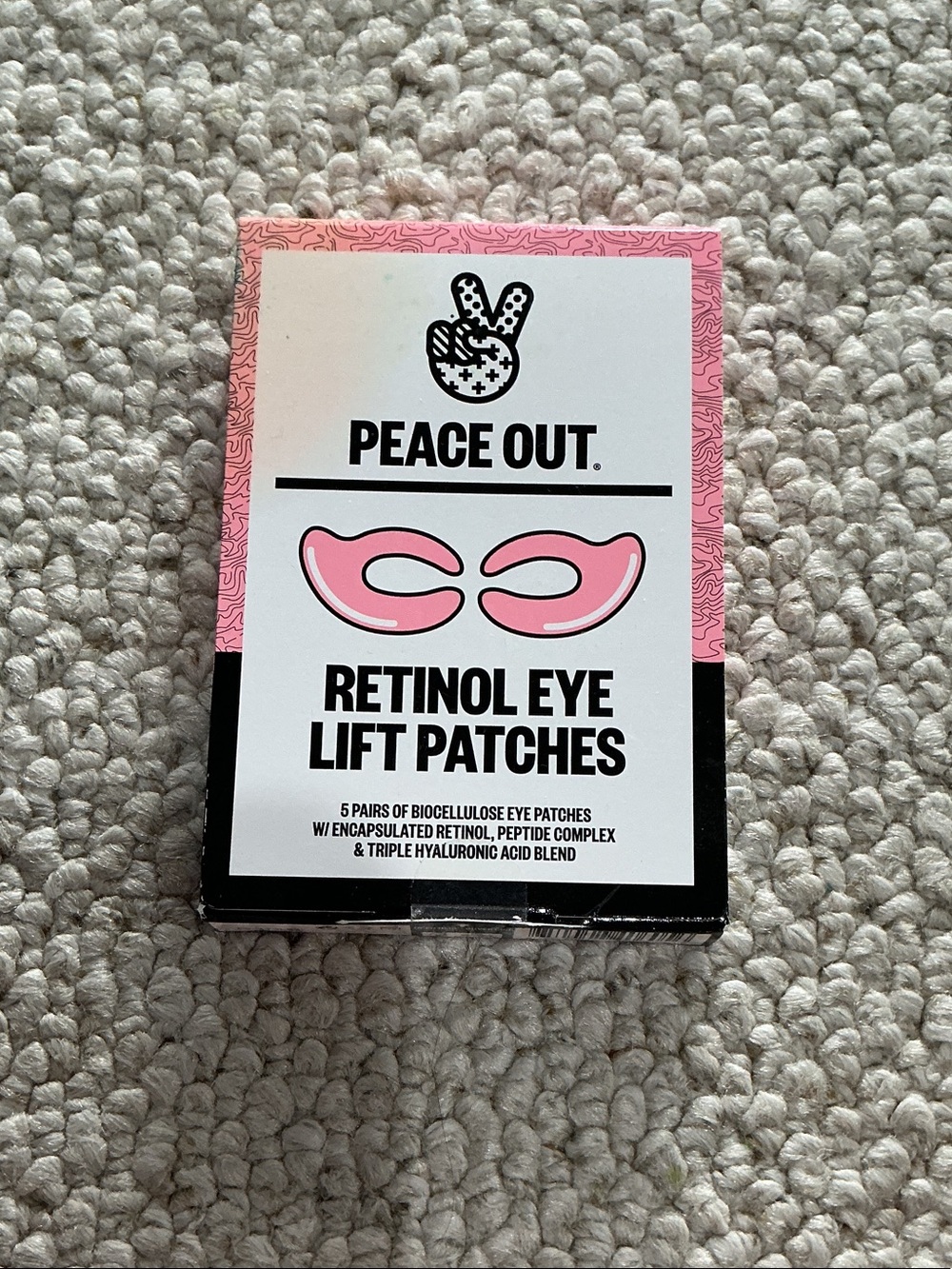 Peace Out Retinol Eye Lift Patches — Pink